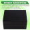 Περίβλημα αλουμινίου 120x63x155mm Split Box PCB Μαύρο DIY ηλεκτρ. κυκλώματος οργάνων 6