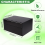 Περίβλημα αλουμινίου 120x63x155mm Split Box PCB Μαύρο DIY ηλεκτρ. κυκλώματος οργάνων 10