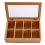 Boîte de rangement en bois pour sachets de thé 2