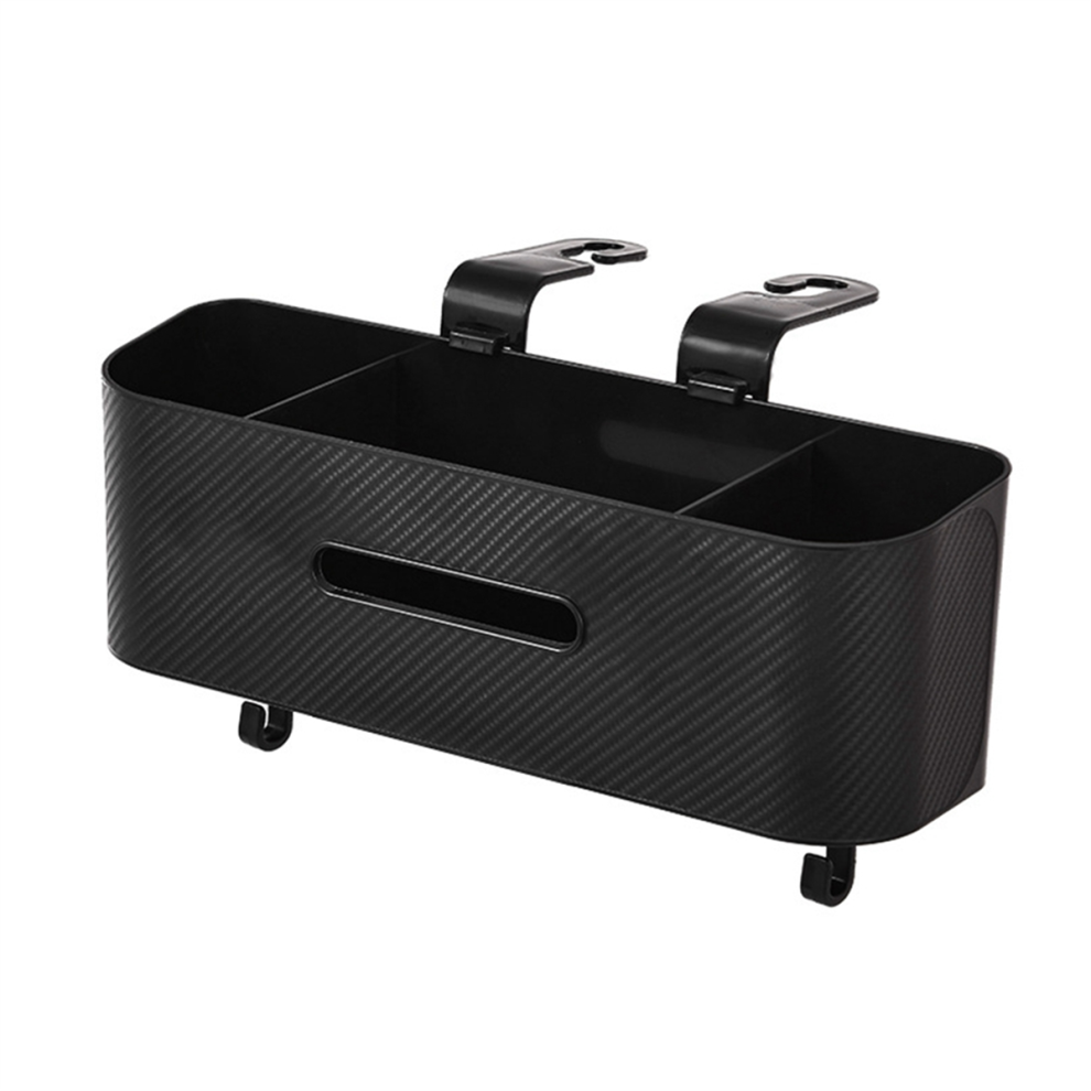 Multifunctional Car Tissue Box With Cup Holder And Hooks For Back Seat 4853788231144