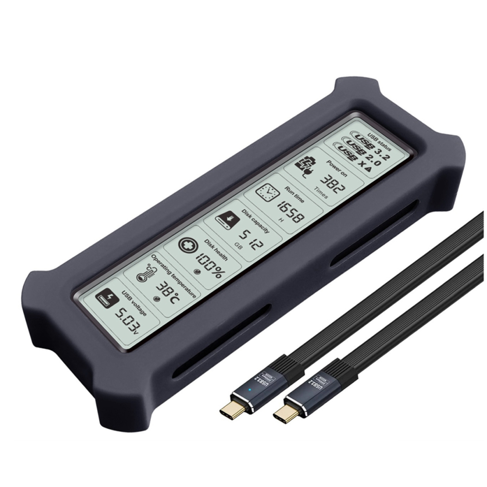 Boã®Tier Ssd M.2 Nvme Avec ÃCran D'affichage, Usb 3.2 Gen 2 20 Gbit/S P 4853788234121