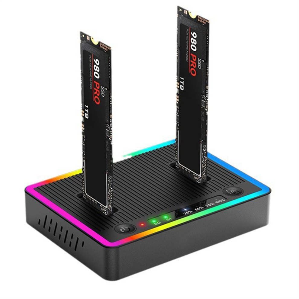 M. 2 Dual Protocol Disk Clone Docking Station /Nvme Base Offline Copy 4853788234244