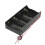 Black 4 x 1.5V D Battery Holder Storage Case Box w Wire Leads 2