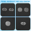 100Pcs 21mm Round Clear Plastic Coin Holder Capsules Box Storage Displ 6