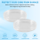 100Pcs 21mm Round Clear Plastic Coin Holder Capsules Box Storage Displ 9