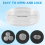100Pcs 21mm Round Clear Plastic Coin Holder Capsules Box Storage Displ 10