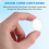 100Pcs 21mm Round Clear Plastic Coin Holder Capsules Box Storage Displ 5
