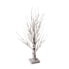 Tabletop Tree, White Tree with LED Lights, Warm Small Lights Battery P