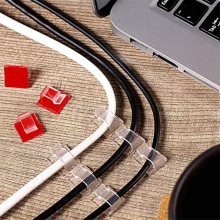 100 Pc Outdoor Light Clips for String Lights Self Adhesive Mini Cable