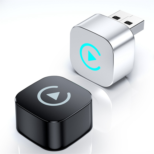 Mini caixa de IA Carplay sem fio 2 em 1 Android Auto Plug and Play USB para carro 2