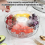 Chilled Veggie Fruit Tray Platter Divided Rotating Serving with Lid Sn 10