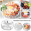 Chilled Veggie Fruit Tray Platter Divided Rotating Serving with Lid Sn 9