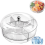 Chilled Veggie Fruit Tray Platter Divided Rotating Serving with Lid Sn 5