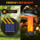 2 Pack Replacement Solar Light Tops with Flickering Flame,Waterproof O 6