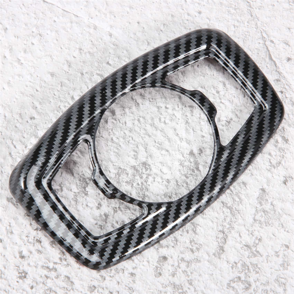Carbon Fiber Headlight Lamp Switch Cover Trim Control Button Frame For 4853788244564