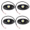 4Pcs 9LED Super Bright Rock Light Kit LED Waterproof Neon Underglow fo 2