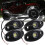 4Pcs 9LED Super Bright Rock Light Kit LED Waterproof Neon Underglow fo 3