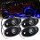 4Pcs 9LED Super Bright Rock Light Kit LED Waterproof Neon Underglow fo 3