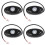 4Pcs 9LED Super Bright Rock Light Kit LED Waterproof Neon Underglow fo 2