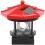 Zonne-gazonlamp LED roterende vuurtoren buiten waterdicht tuinterras 1