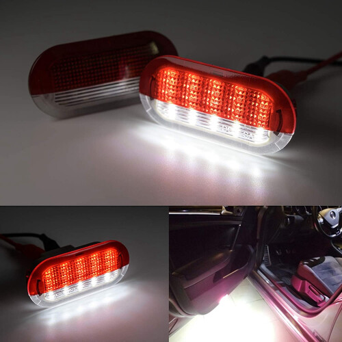 2 τεμάχια φώτα LED κάτω από προειδοποιητικά φώτα πόρτας για Golf 4 Mk4 6R 1J 2