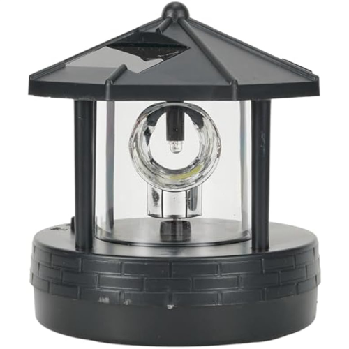 Phare solaire à LED, lampe rotative à 360 degrés, phare terrestre