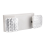 Εμπορικό φως έκτακτης ανάγκης, λευκό φωτιστικό με 2 τετράγωνες κεφαλές LED 1