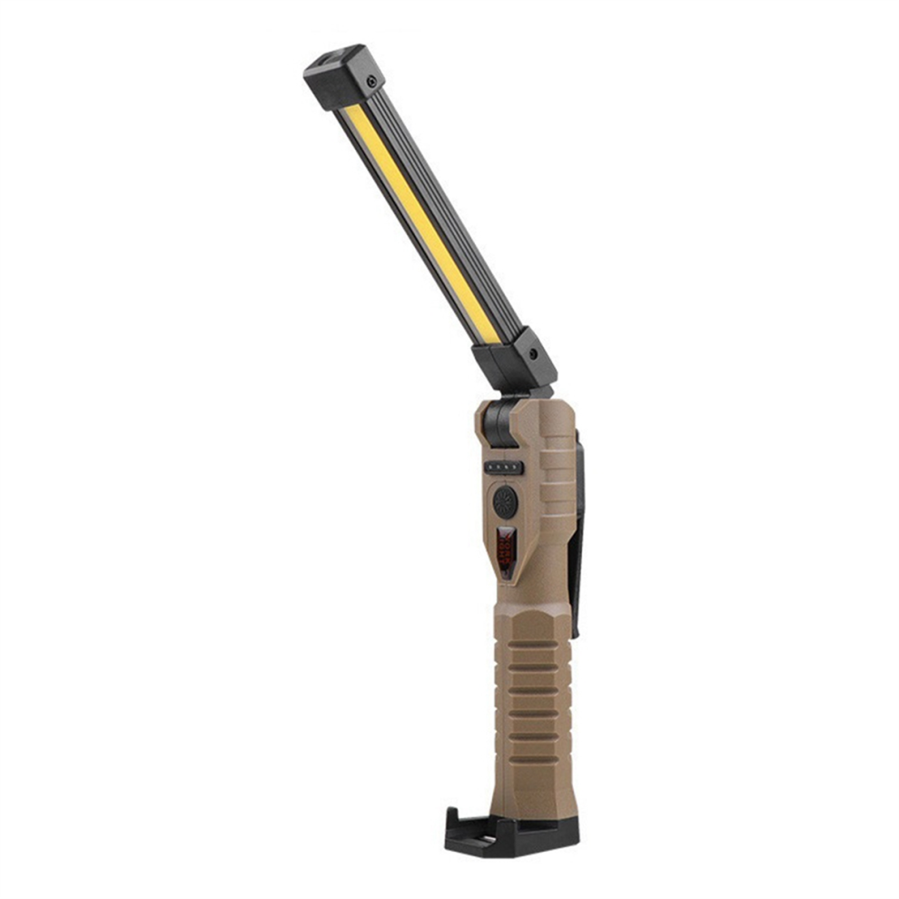 Torcia Elettrica Pieghevole Cob Led Luce Da Lavoro 7 Modalità Magnetica Usb Ricaricabile