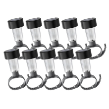 Lot de 10 lampes solaires LED étanches pour piscine, clôture de piscine extérieure