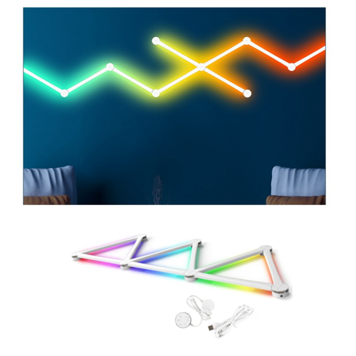 USB Smart Wall Light RGB LED Bars, 16 Million Color Dimmable Music Syn 2