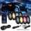 RGB LED Rock Lights, Multifunction Neon Underglow Waterproof Light wit 4
