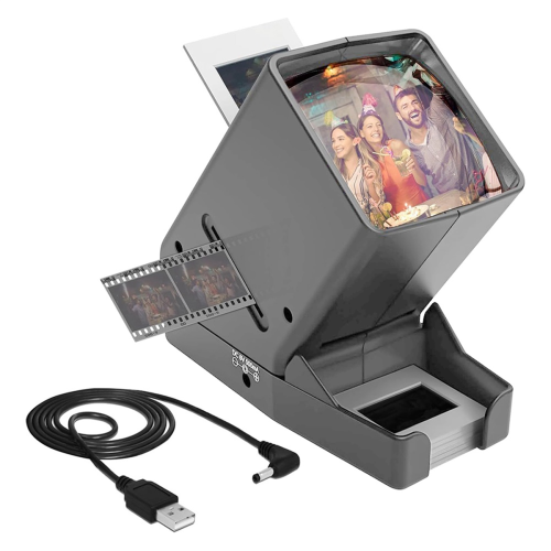 Visualizzatore di diapositive e pellicole da 35 mm - Visualizzatore di diapositive con ingrandimento 3X e LED-Li 1