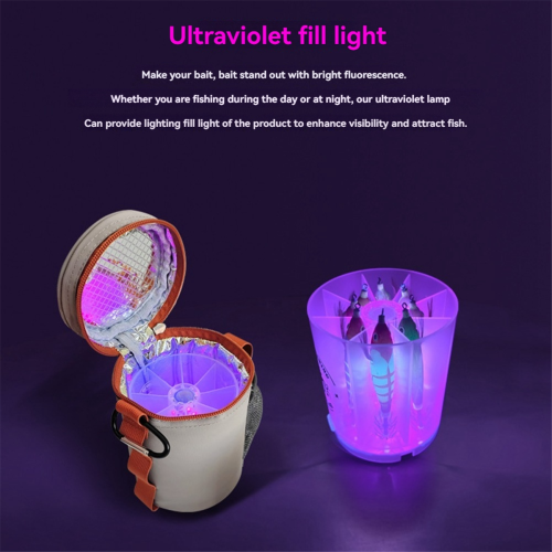 Φως πλήρωσης UV Jig, LED συσσωρευτής για δόλωμα, αξεσουάρ ψαρέματος στη θάλασσα Cha 1