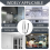 Range Hood Light Bulbs,120mm LED Cooker 1.5W Rectangle Smoke Ventilato 8
