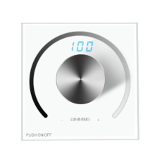 Stmievač pre jeden LED pásik DC 12V-24V 5050 2835 Svetlá na stenu Panel Rotačný