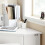 SoBuy Mesa Triangular con Cajón, Blanco, 76x76x76 cm 11