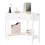 SoBuy Mesa Triangular con Cajón, Blanco, 76x76x76 cm 15
