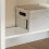 SoBuy Mesa Triangular con Cajón, Blanco, 76x76x76 cm 9