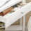 SoBuy Mesa Triangular con Cajón, Blanco, 76x76x76 cm 10