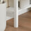 SoBuy Mesa Triangular con Cajón, Blanco, 76x76x76 cm 8