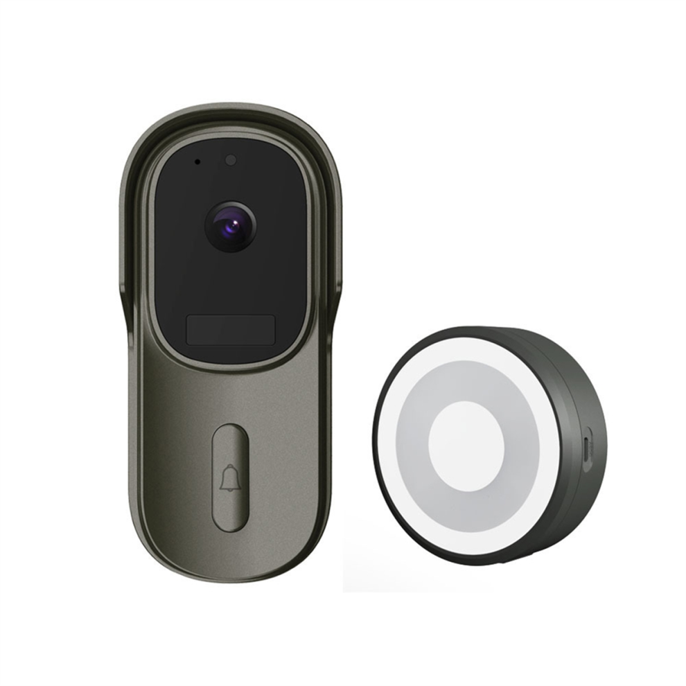 1080P Smart Wifi Doorbell With Wide View Tuya Life App Ip65 Waterproof 4853788216158