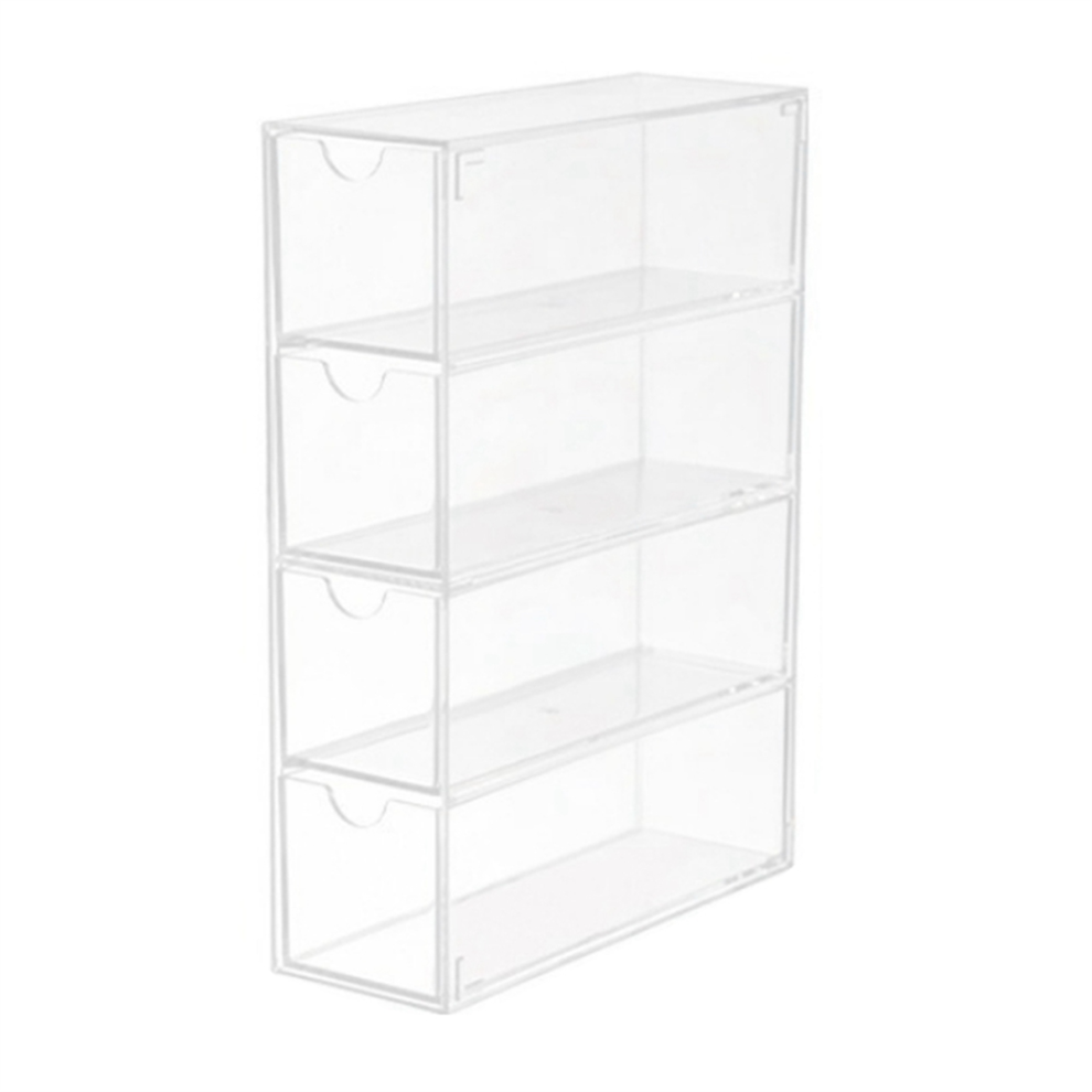 Torribaly Glasses Storage Box Acrylic Eyeglass Case Clear Holder 4 Layers Large