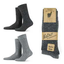Gowith 1-2 pares de meias de l de alpaca para homens e mulheres tripulantes t rmicos Meias de l merino unissex Aquecimento de inverno Meias de