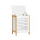 SoBuy White Laundry Hamper with Hinged Lid 1