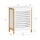 SoBuy White Laundry Hamper with Hinged Lid 3
