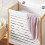 SoBuy White Laundry Hamper with Hinged Lid 10