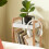 SoBuy Armário Banheiro 3 Cestos Branco e Bambu 4