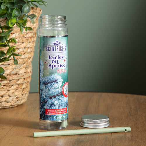 Premier 25g Icicles on Spruce Scented Christmas Scentsicles with 6 Hanging Hooks 1