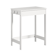 SoBuy Skrivbord vit 60x76x40 cm med låda