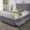 (Grey (with Mattress), 4ft6" Double (with 2 Drawer) ) DIVAN BEDS WITH MATTRESS & HEADBOARD 4